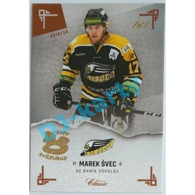 2019/20 OFS Chance liga Marek Švec #312 1/1 Leather paralel Expo Pard.