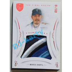 2021/22 OFS The Final Series Marek Kvapil #JER-MK 08/10 Game Used Jersey Red