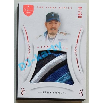 2021/22 OFS The Final Series Marek Kvapil #JER-MK 08/10 Game Used Jersey Red