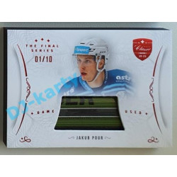 2021/22 OFS The Final Series Jakub Pour #STI-POJ 01/10 Game Used Stick Red