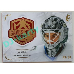 2021/22 Legendary Cards SAVES HELP MEMORABILIA SERIES #SH-033 Jan Růžička Red xx/50