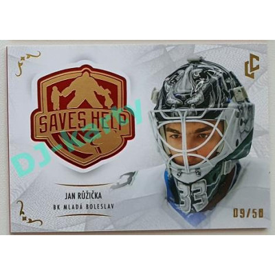 2021/22 Legendary Cards SAVES HELP MEMORABILIA SERIES #SH-033 Jan Růžička Red xx/50