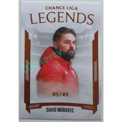2022/23 Goal Cards Chance Liga 1. série #LL-17 David Moravec Legends Parallel 05/49