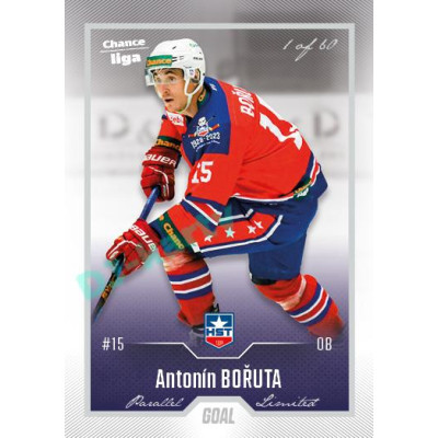 2022/23 Goal Cards Chance Liga 1. série #075 Antonín Bořuta Silver 1 of 60