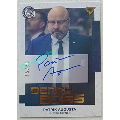 2022/23 Sportzoo ELH 2. série #BBS-PA Patrik Augusta Bench Boss Auto xx/60