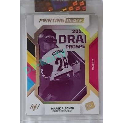 2023 MK The Gamers #PP-MA Marek Alscher 2022 Draft Prospects Printing Plate 1/1 Magenta