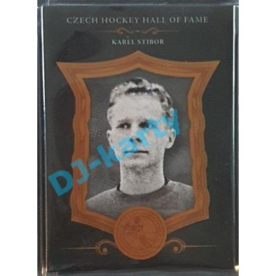 2020 OFS Síň slávy českého hokeje Karel Stibor #SSCH-092 08/25 Black Cut