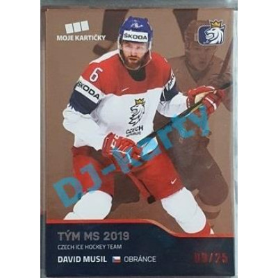 2020 MK reprezentace David Musil Tým MS 2019 #50 09/25 Red