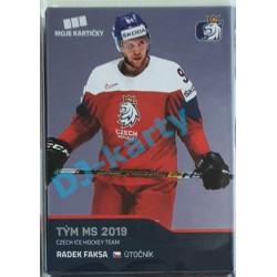 2020 MK reprezentace Radek Faksa Tým MS 2019 #70 Blue Promo