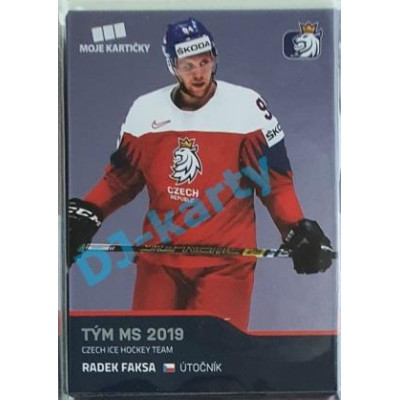 2020 MK reprezentace Radek Faksa Tým MS 2019 #70 Blue Promo