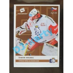 2020 MK Stick Šimon Hrubec Vítězná tečka za rokem 2020 #42 1 of 25 Bronze