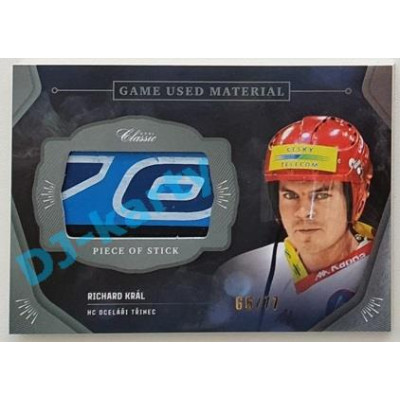 2020/21 OFS 2. série Richard Král #GUM-RKR 66/77 Game Used Material