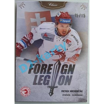 2020/21 OFS 2. série Patrik Hrehorčák #FL-PHR 15/15 Foreign Legion Neon Rainbow