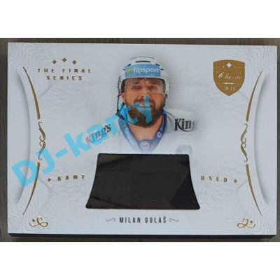 2021/22 OFS The Final Series Milan Gulaš #STI-GUM Game Used Stick Gold PROMO