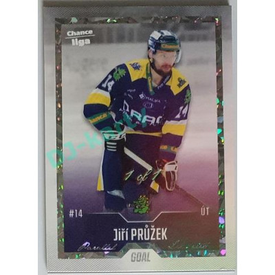 2022/23 Goal Cards Chance Liga 1. série #179 Jiří Průžek Rainbow 1/1