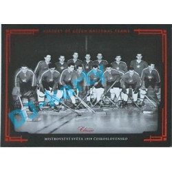 2020 OFS SSČH Mistrovství světa 1959 Československo #HCNT-20 20/30 History of Czech National Teams Red