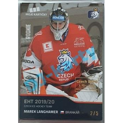 2020 MK reprezentace Marek Langhamer #19 2/5 Silver Czech Expo
