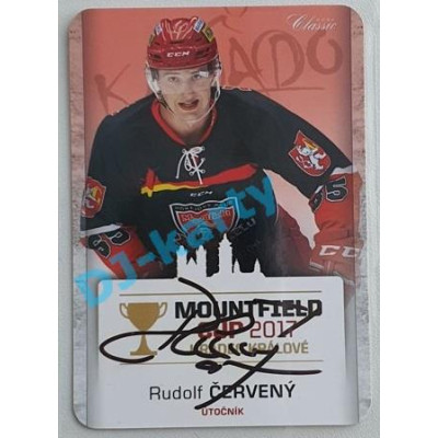 2017 OFS Mountfield Cup Rudolf Červený #23 2/10 Autograph Die Cut