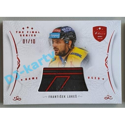 2021/22 OFS The Final Series František Lukeš #STI-LUF 01/10 Game Used Stick Red