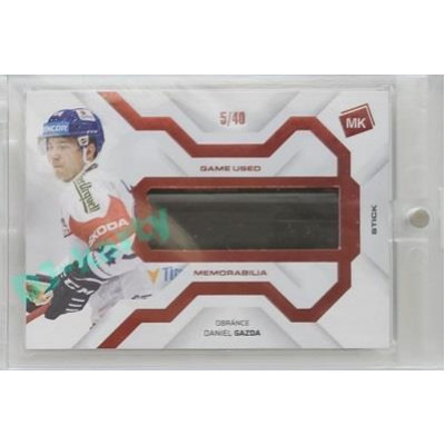 2021/22 MK reprezentace #GUM-3 Daniel Gazda Game Used Memorabilia RED 5/40