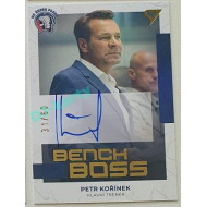 2022/23 Sportzoo ELH 2. série #BBS-PK Petr Kořínek Bench Boss Auto xx/60