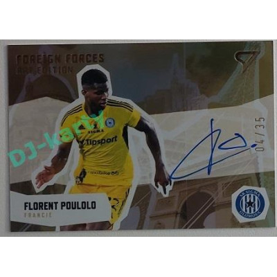 2022/23 Sportzoo Fortuna Liga 2. série #FFS-FP Florent Paulolo Foreing Forces Art Edition Auto xx/35