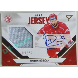 2021/22 Sportzoo TIPSPORT ELH 2. série #JS-RU Martin Růžička Game Jersey Auto 09/25