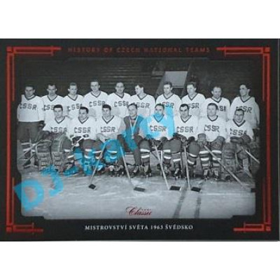 2020 OFS SSČH Mistrovství světa 1963 Švédsko #HCNT-21 04/30 History of Czech National Teams Red
