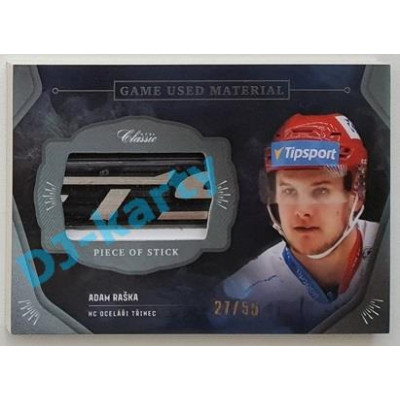 2020/21 OFS 2. série Adam Raška #GUM-ARA 27/55 Game Used Material