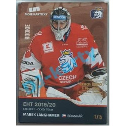 2020 MK reprezentace Marek Langhamer #19 1/5 Red Czech Expo
