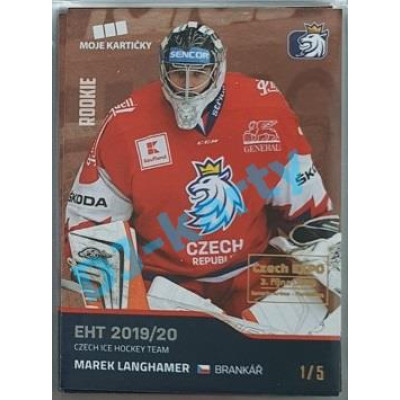 2020 MK reprezentace Marek Langhamer #19 1/5 Red Czech Expo