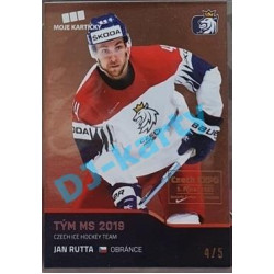 2020 MK reprezentace Jan Rutta #56 4/5 Red Czech Expo