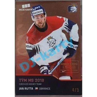 2020 MK reprezentace Jan Rutta #56 4/5 Red Czech Expo