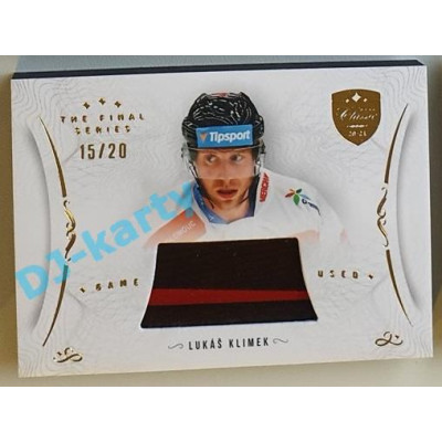 2021/22 OFS The Final Series Lukáš Klimek #STI-KLU 15/20 Game Used Stick Gold
