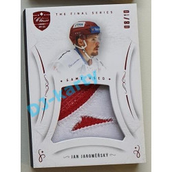 2021/22 OFS The Final Series Jan Jaroměřský #JER-JJ 08/10 Game Used Jersey Red