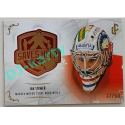 2021/22 Legendary Cards SAVES HELP MEMORABILIA SERIES #SH-036 Jan Strmeň Red xx/50