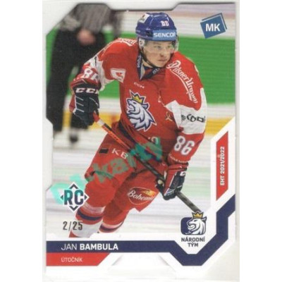 2021/22 MK reprezentace #023 Jan Bambula RC EHT Die Cut 2/25