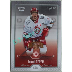 2022/23 Goal Cards Chance Liga 1. série #130 Jakub Teper Expo Pard. Silver 1 of 3