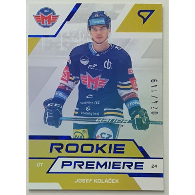 2022/23 Sportzoo ELH 1. série #RP-03 Josef Koláček Rookie Premiere Limited xxx/149