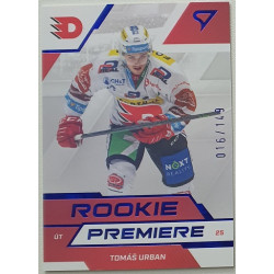 2022/23 Sportzoo ELH 1. série #RP-04 Tomáš Urban Rookie Premiere Limited xxx/149
