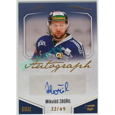 2022/23 Goal Cards Chance Liga 1. série #A-81 Mikuláš Zbořil Autograph 14/49
