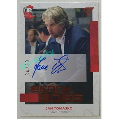 2022/23 Sportzoo ELH 2. série #BBS-JT Jan Tomajko Bench Boss Auto xx/60