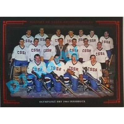2020 OFS SSČH Olympijské hry 1964 Innsbruck #HCNT-22 04/30 History of Czech National Teams Red