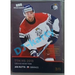 2020 MK reprezentace Jan Rutta #56 2/5 Blue Czech Expo