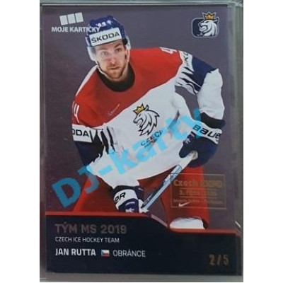 2020 MK reprezentace Jan Rutta #56 2/5 Blue Czech Expo