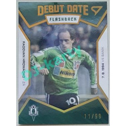 2021/22 Sportzoo Fortuna Liga 2. série #DF4 Radovan Hromádko DEBUT DATE FLASHBACK LIMITED 11/99