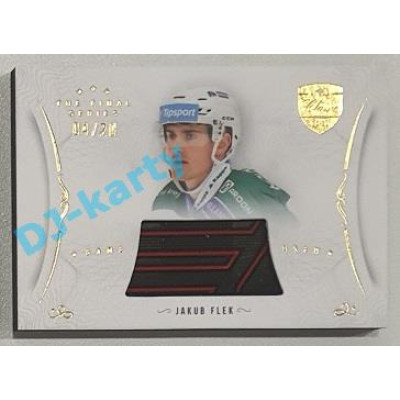 2021/22 OFS The Final Series Jakub Flek #STI-FLJ 04/20 Game Used Stick Gold