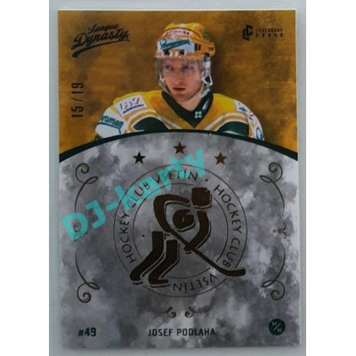2021 Legendary Cards League Dynasty Vsetín Josef Podlaha #20 15/19 Gold Rainbow