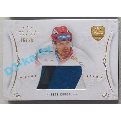 2021/22 OFS The Final Series Petr Koukal #STI-KOE 16/20 Game Used Stick Gold