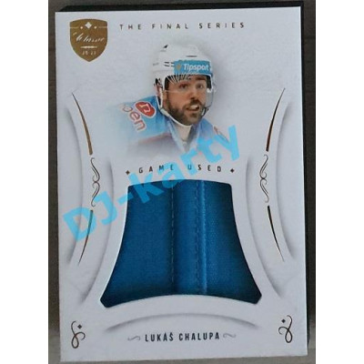 2021/22 OFS The Final Series Lukáš Chalupa #JER-LH Game Used Jersey Gold PROMO